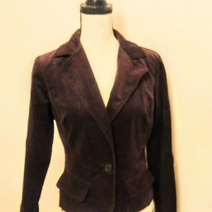 Women's Corduroy Blazer Plum/Brown Juniors M